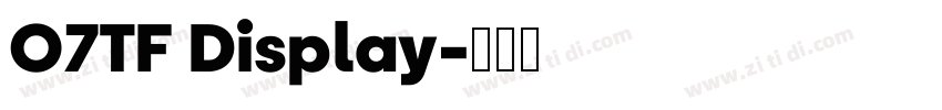 O7TF Display字体转换